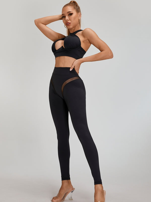 BUYCO Female Super Fitted Unique Mesh Hip-lift Leggings