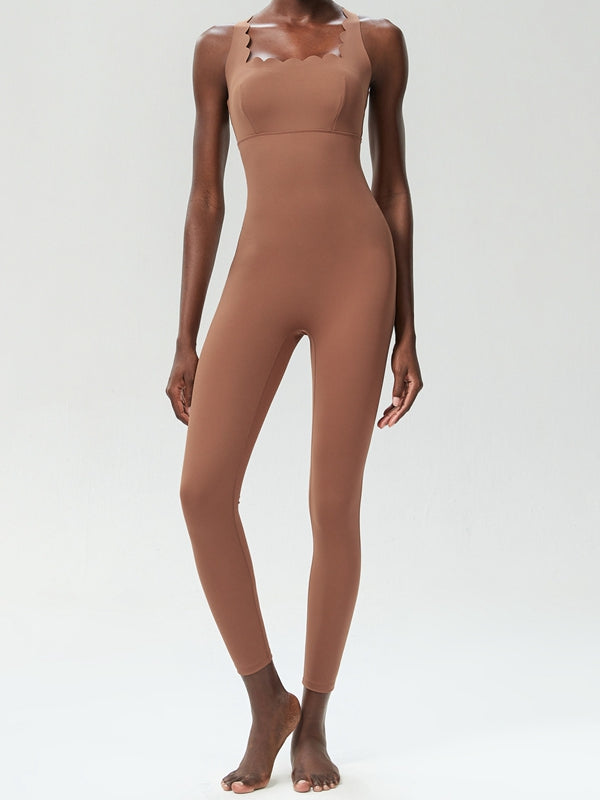 BUYCO Female Cloud Edge Cross Back Jumpsuit