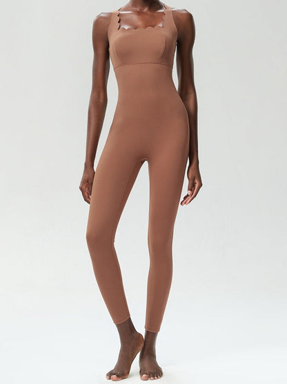 BUYCO Female Cloud Edge Cross Back Jumpsuit