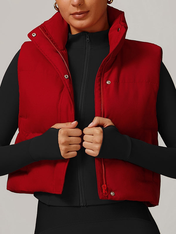 BUYCO Female Pocket Zipper Down Vest