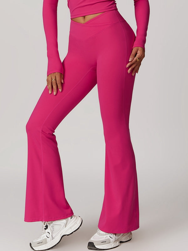 BUYCO Female Flare V-shape High-waisted Leggings