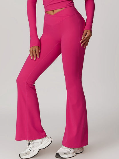 BUYCO Female Flare V-shape High-waisted Leggings