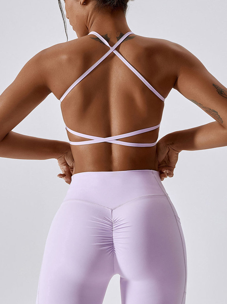 BUYCO Female Halter Beautify Back Sports Bras