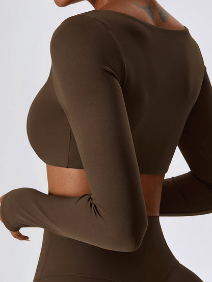 BUYCO Female Square Collar Long Sleeves