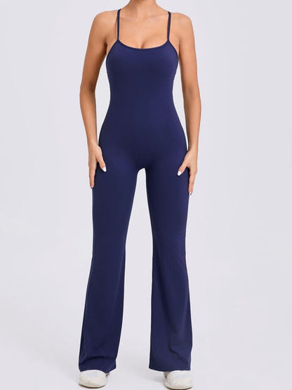 BUYCO Female Cross Back Flare Fit Jumpsuit