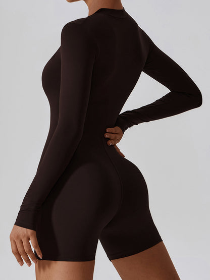 BUYCO Female Zipper Hip-lift Romper