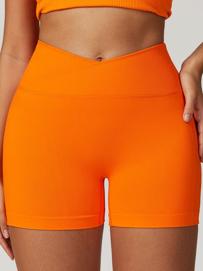 BUYCO Female Quick-dry Ruched Back Seamless Fit Shorts