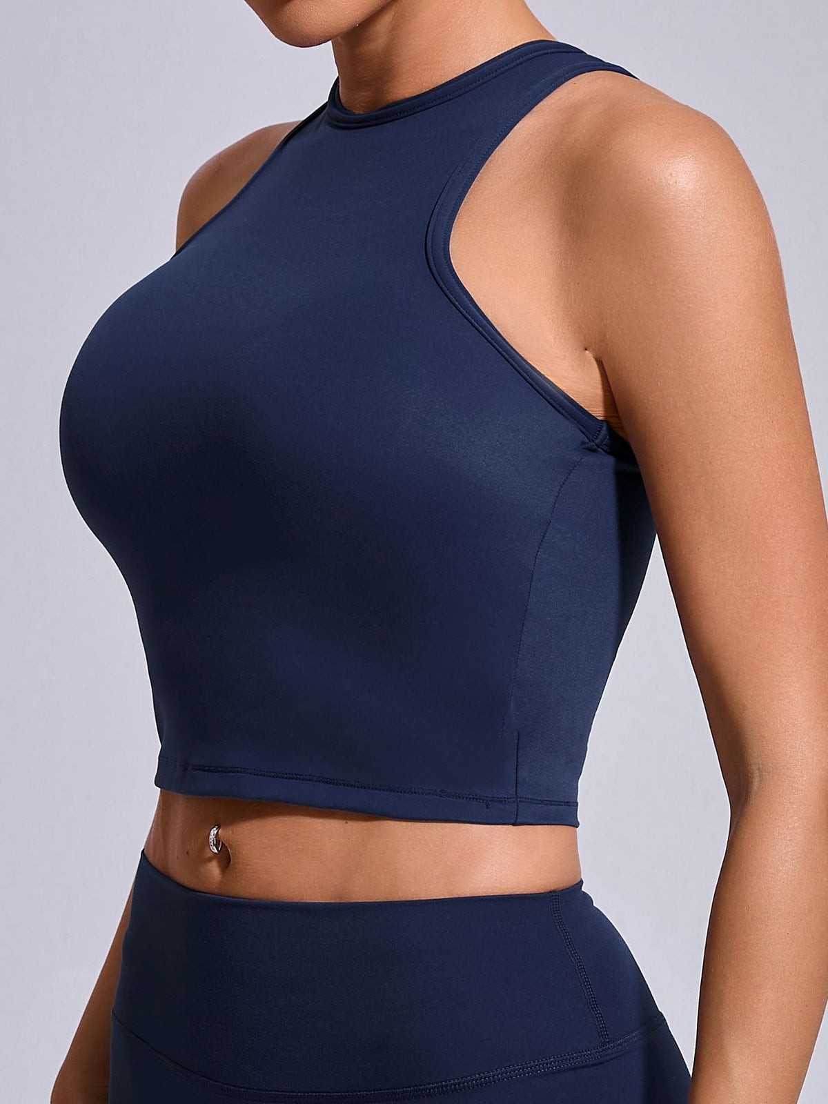 BUYCO Female Solid color Quick dry Elastic tight Sports Bras