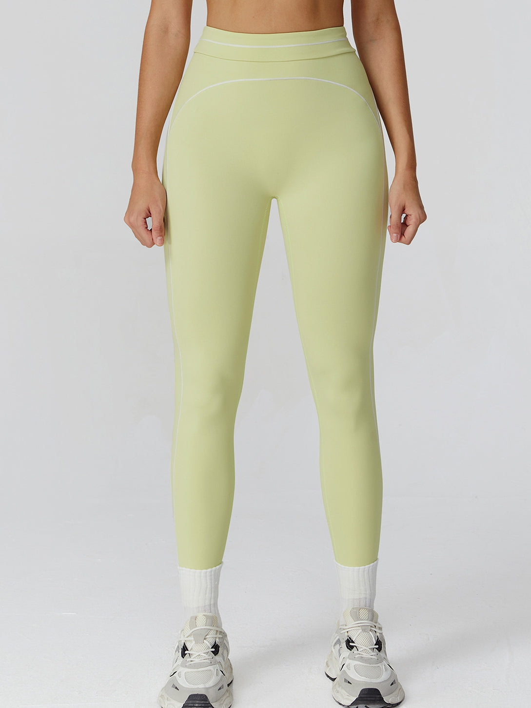 BUYCO Female Contrast Color Stripes Fit Leggings