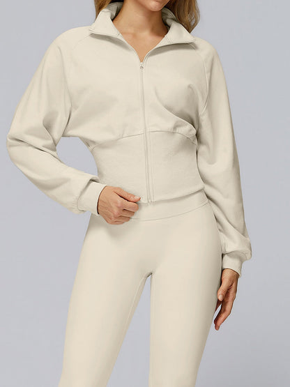 BUYCO Female Zipper Stand Up Collar Windproof Jacket