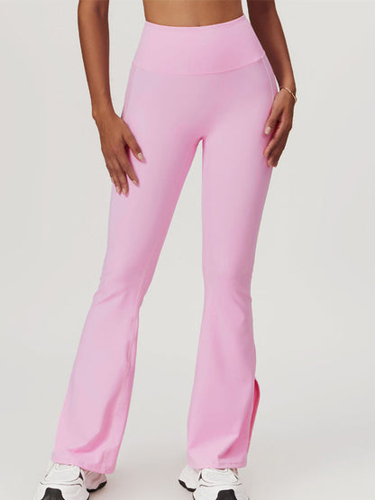 BUYCO Female Flare Hip-lift High-waisted Split Pants