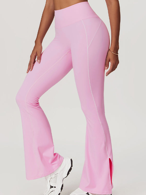 BUYCO Female Flare Hip-lift High-waisted Split Pants