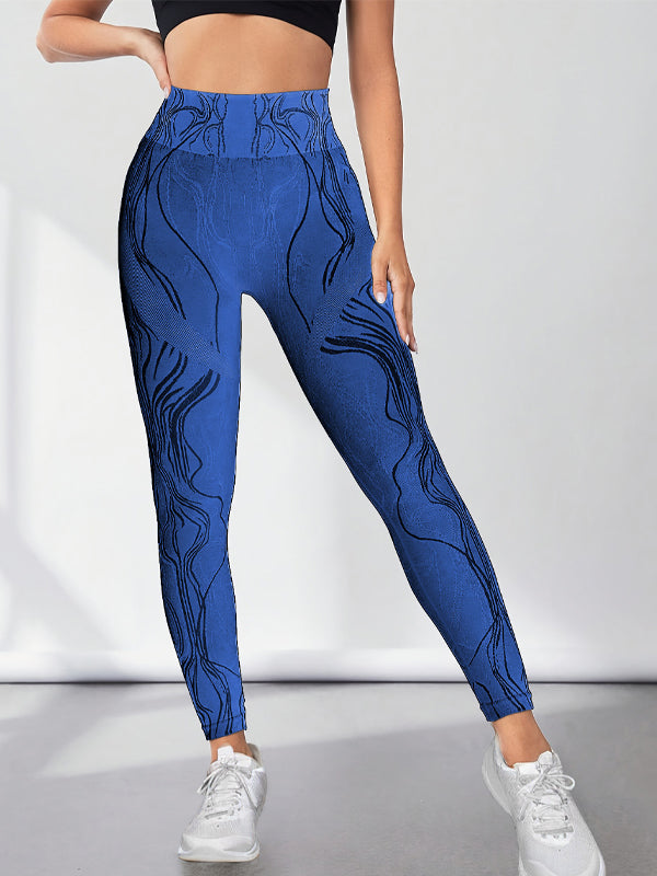 BUYCO Female Natural Texture Seamless Ruched Back Leggings