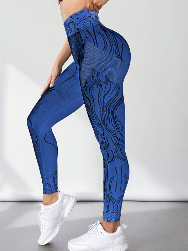 BUYCO Female Natural Texture Seamless Ruched Back Leggings