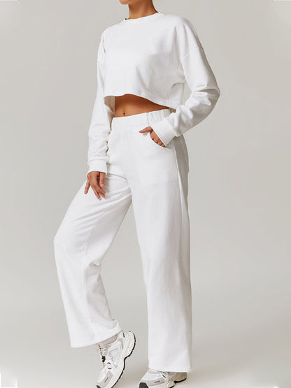 BUYCO Female Split Backless High-waisted Casual Loose Tracksuit