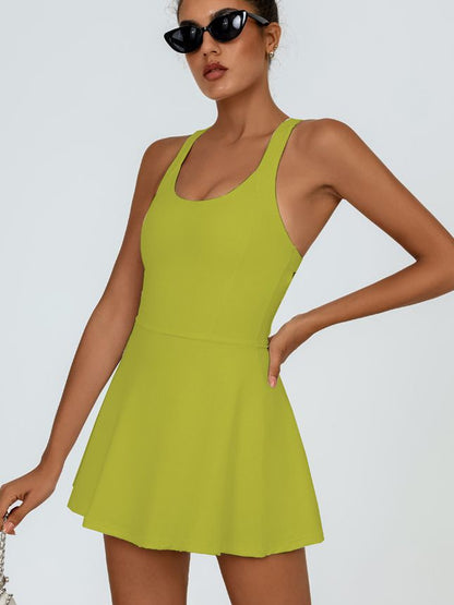 BUYCO Female Cross Back Quick Dry Tennis Dress