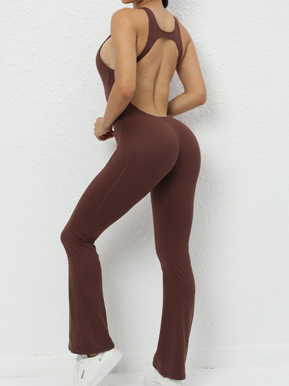 BUYCO Female Backless Flare Jumpsuit
