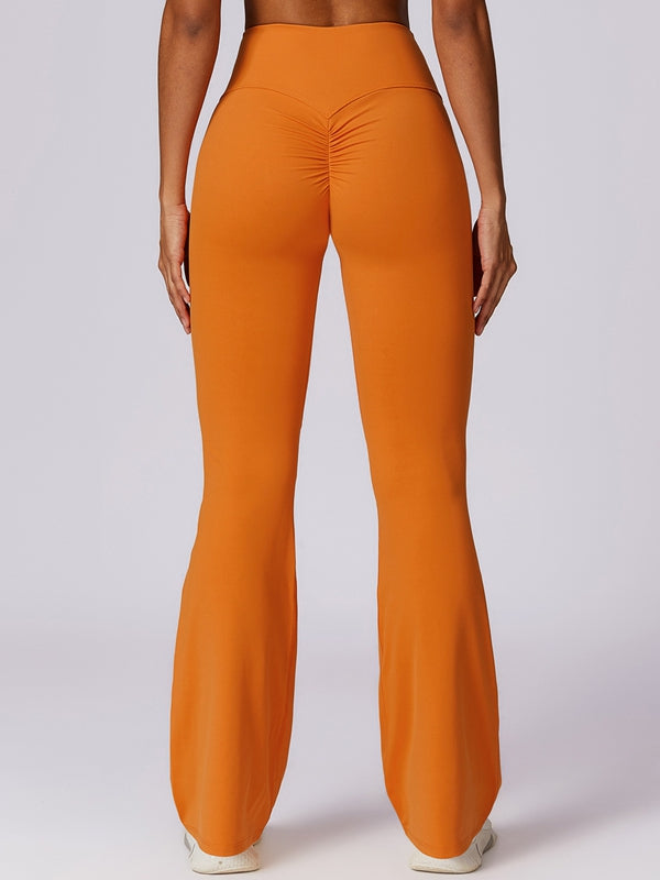 BUYCO Female Flare Ruched Back Pants