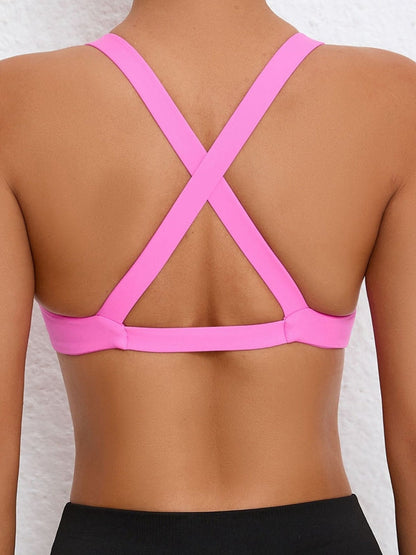 BUYCO Female Twist Cross Back Sports Bras