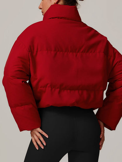BUYCO Female Pocket Zipper Jackets Coat