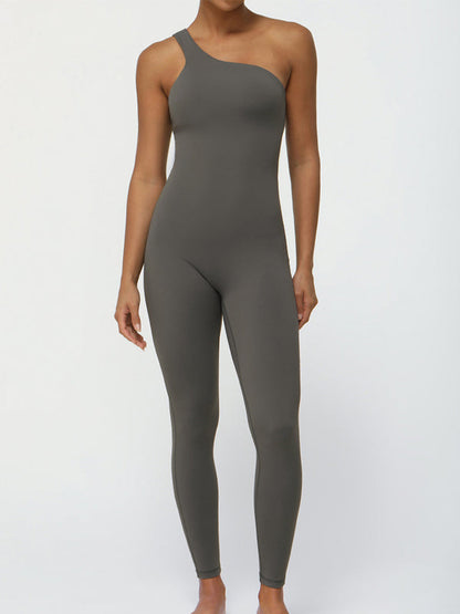 BUYCO Female Tailoring Elastic Tight Seamless Quick-dry Jumpsuit