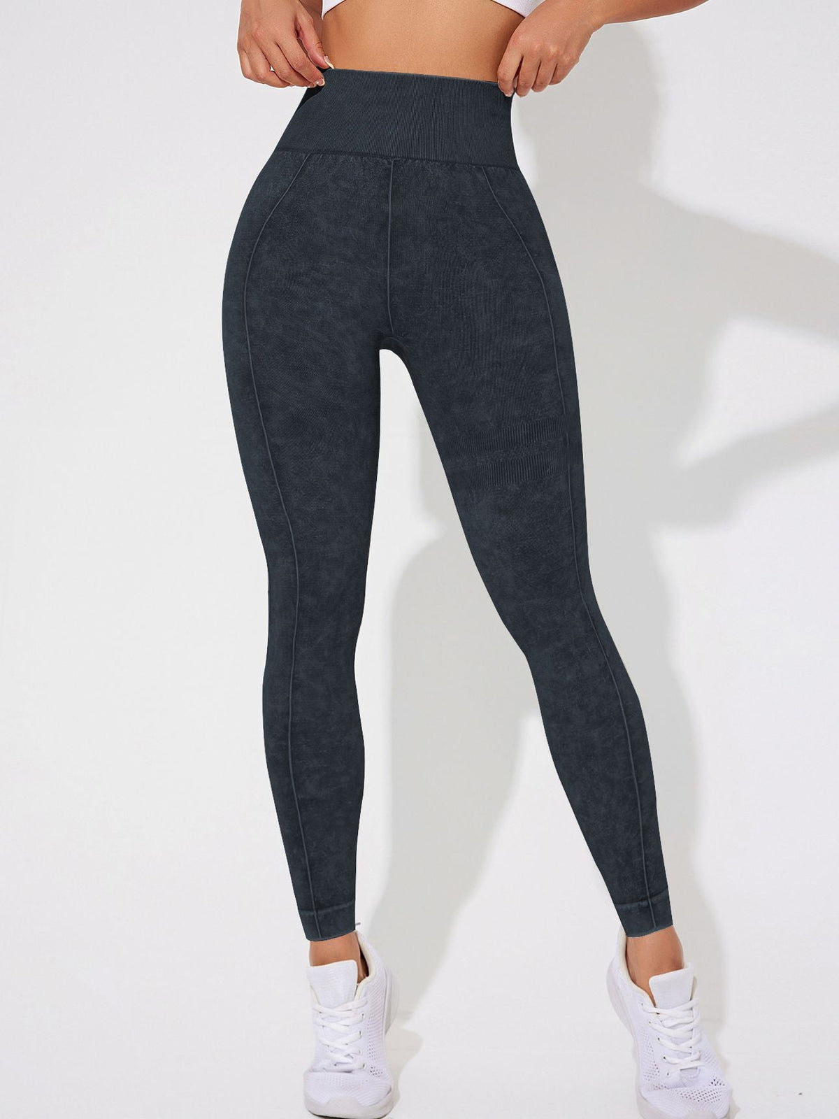 BUYCO Female Denim Elastic Tight Hip-lift Quick Dry Leggings