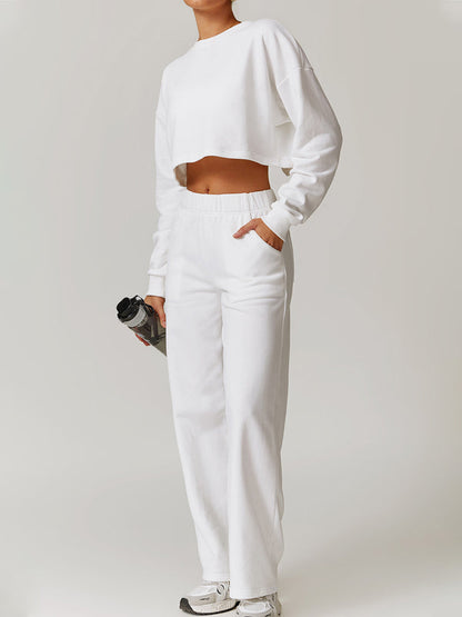BUYCO Female Split Backless High-waisted Casual Loose Tracksuit