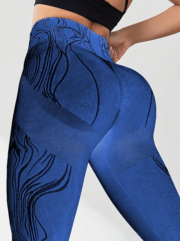 BUYCO Female Natural Texture Seamless Ruched Back Leggings