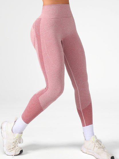 BUYCO Female Quick Dry Elastic Tight Solid Color Push Up Design Leggings