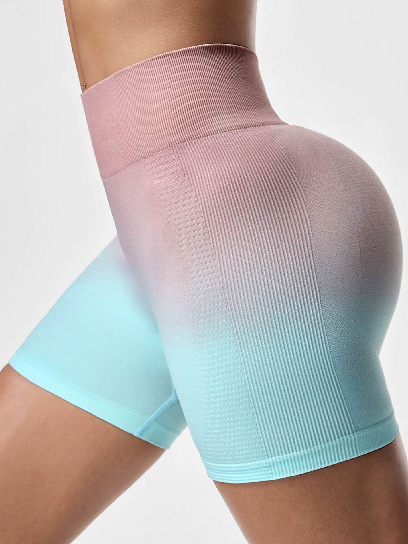 BUYCO Female Vogue Ombre Ruched Back Push Up Design Fit Shorts