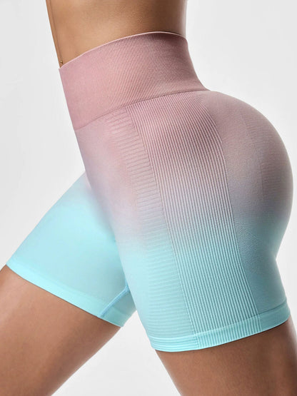 BUYCO Female Vogue Ombre Ruched Back Push Up Design Fit Shorts