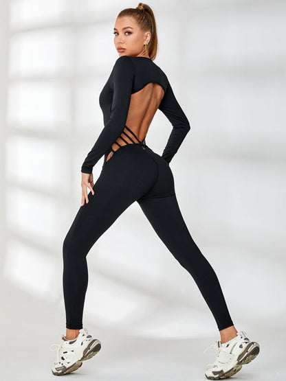 BUYCO Female Unique Cutout Cross Fit Jumpsuit