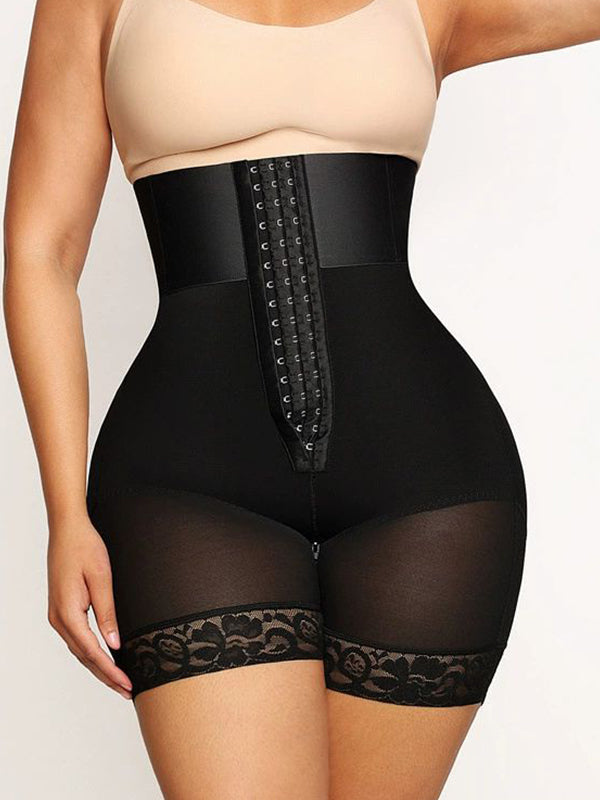 BUYCO Female Lace Zipper Push Up Design Corset Shapewear
