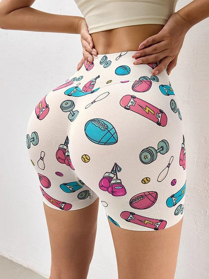BUYCO Female Print Push Up Design Quick Dry Fit Shorts