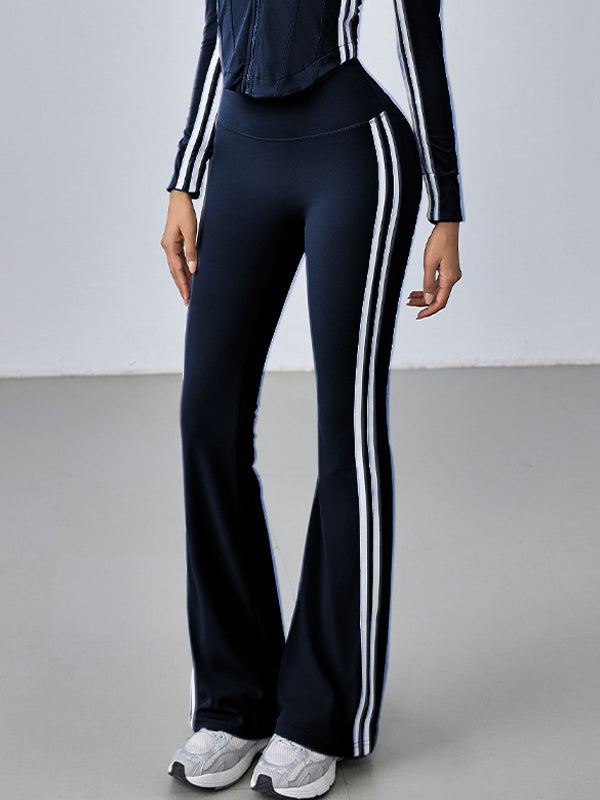 BUYCO Female Solid Color Hip-lift High-waisted Flare Leggings
