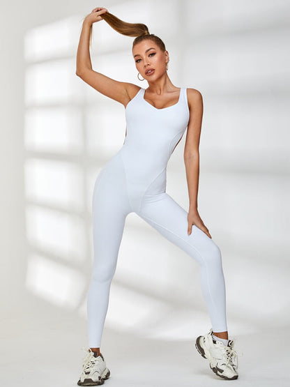 BUYCO Female Fly Eye Cutout Hip-lift Jumpsuit