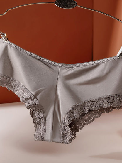 BUYCO Female Hollow Out Silk T-back Panties
