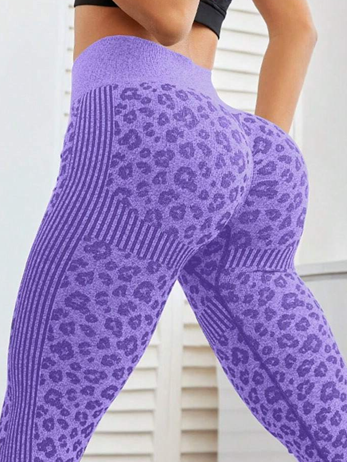 BUYCO Female Leopard Print Quick-dry Fit Leggings