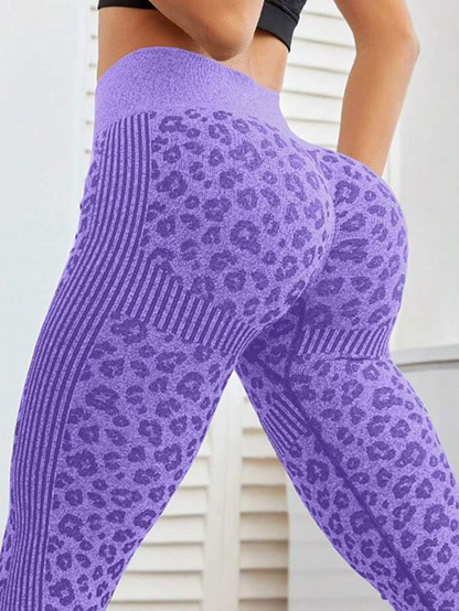 BUYCO Female Leopard Print Quick-dry Fit Leggings