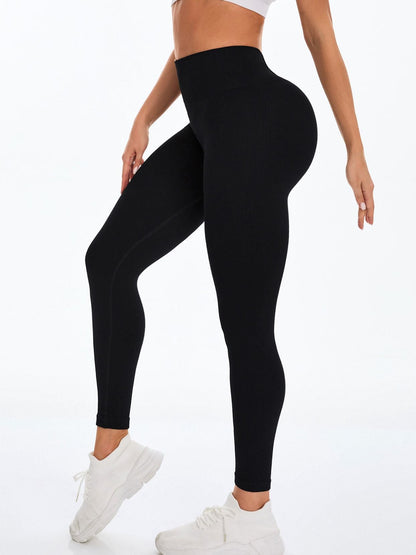 BUYCO Female Deep V Seamless Quick Dry High-waisted Ruched Back Leggings