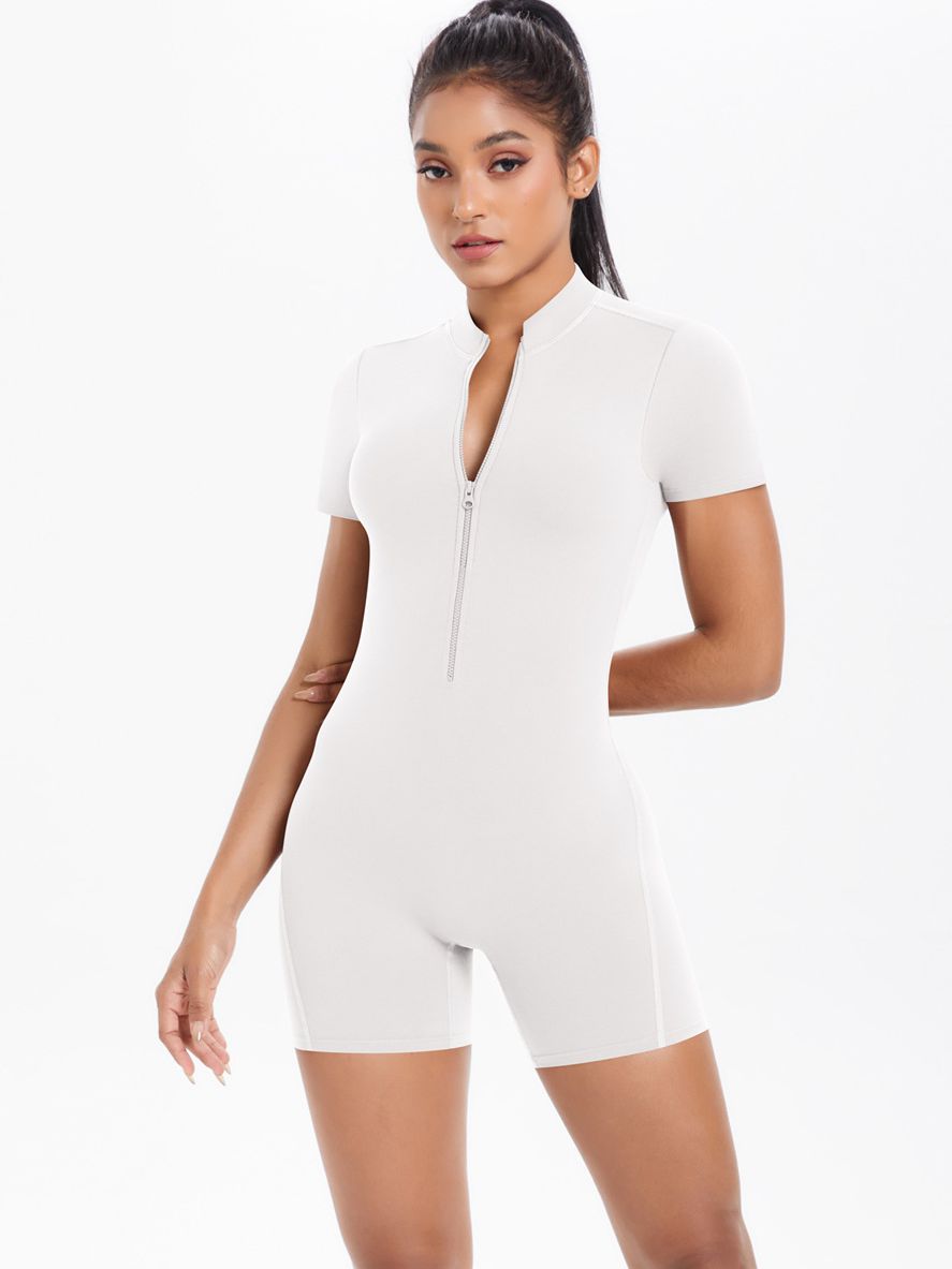 BUYCO Female Hollow Out Backless Ruched Back Push Up Design Romper