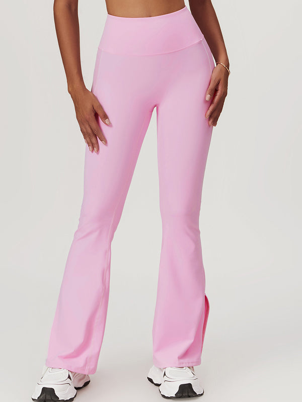 BUYCO Female Flare Hip-lift High-waisted Split Pants