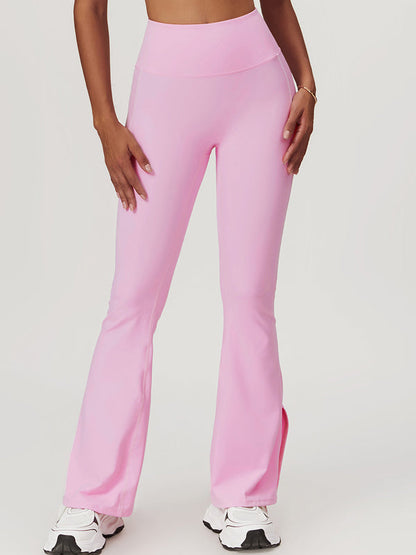 BUYCO Female Flare Hip-lift High-waisted Split Pants