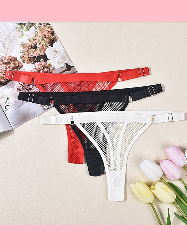 BUYCO Female Mesh Solid Color Panties