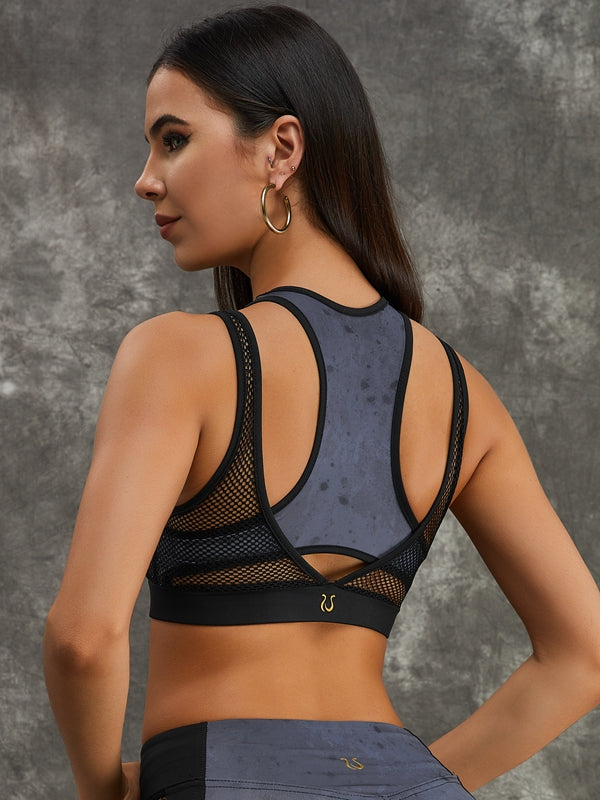 BUYCO Female Modern Tie-dye Net Sports Bras