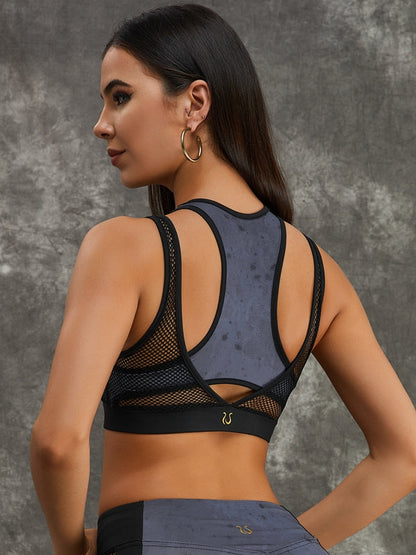 BUYCO Female Modern Tie-dye Net Sports Bras