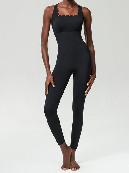 BUYCO Female Cloud Edge Cross Back Jumpsuit