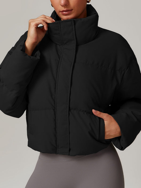 BUYCO Female Pocket Zipper Jackets Coat