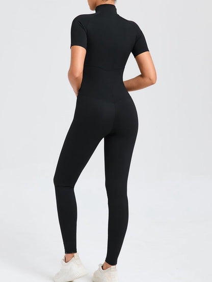 BUYCO Female Zipper Stand Collar Jumpsuit