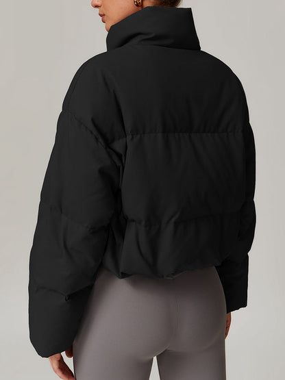 BUYCO Female Pocket Zipper Jackets Coat